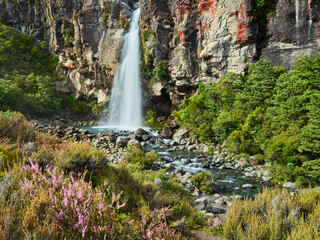 Taranaki Falls, Wairere Stream, Tongariro Nationalpark, Manawatu-Manganui, Nordinsel, Neuseeland, Ozeanien