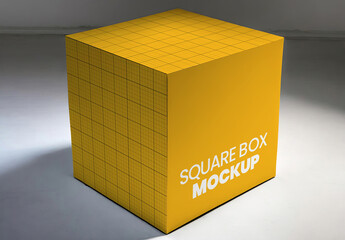 Square Box Mockup 03