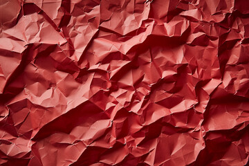 Chewed crumpled colored paper, texture as background.
