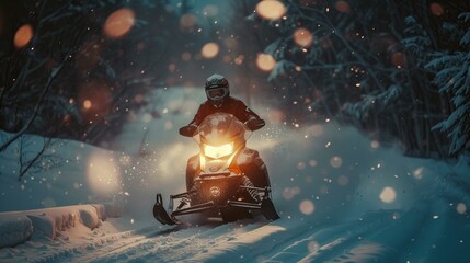 Snowmobile ride 