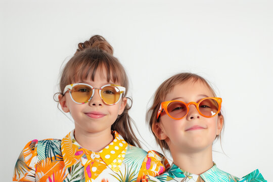 two children in sunglasses