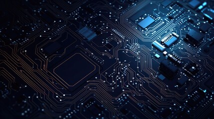 Motherboard digital chip. Technology science background. Circuit board. Motherboard digital chip.