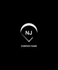 NJ Letter Logo Design. Unique Attractive Creative Modern Initial NJ Initial Based Letter Icon Logo