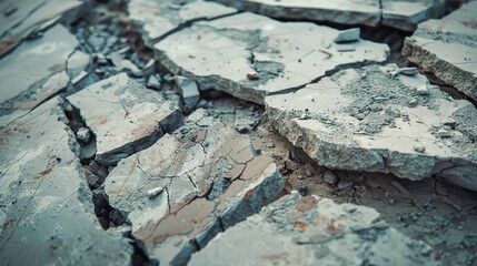 a crack in the ground