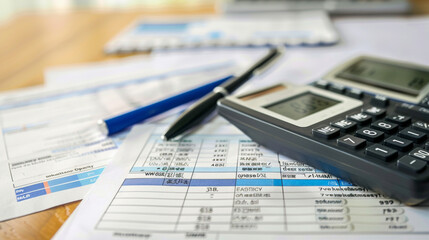 Obraz premium calculating house prices, renovation, renewables