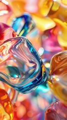 Colorful Glass, abstract wallpaper background