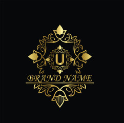 Creative Initial letter U logo design with modern business vector template. Creative isolated U monogram logo design