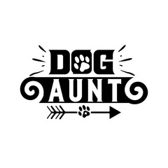 dog aunt svg design