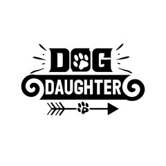 dog daughter svg design