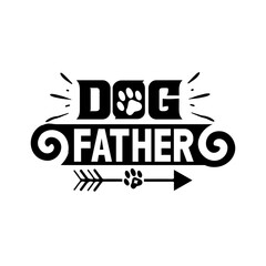 dog father svg design