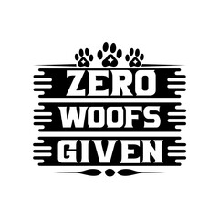 zero woofs given svg design