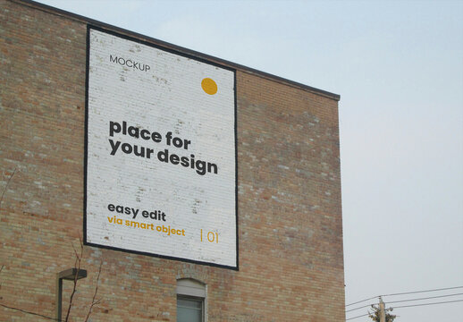 Sign on Building Mockup
