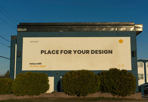 Super Horizontal Sign Mockup