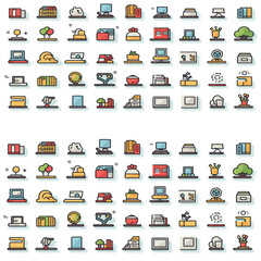 collection of business web icons