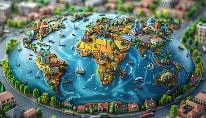 the green earth in the style of symbolic elements spiritual landscape, fantasy world