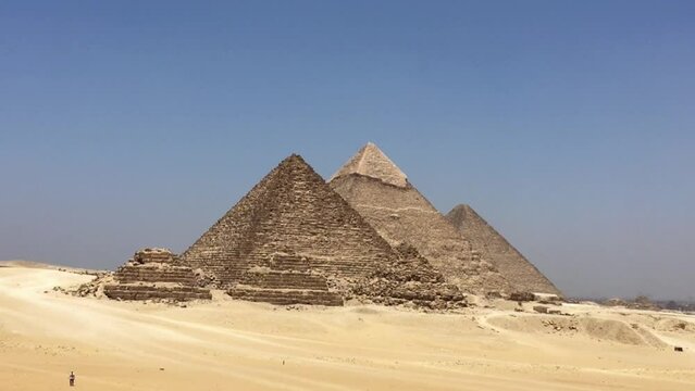 The Giza Necropolis from the desert