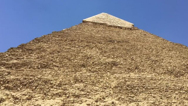 Looking up at the great pyramid