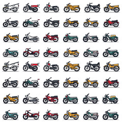 seamless pattern with motorbike