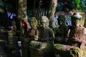 Stone buddha Statue around Nanzo-in Temple, Japan.