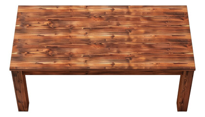 wooden table illustration PNG element cut out transparent isolated on white background ,PNG file