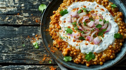 Savory Mujadara: Lentils, Bulgur, Onions, and Yogurt