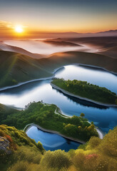 Lake in the mountains