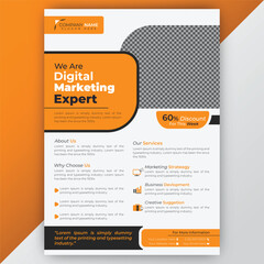 modern corporate business flyer template design