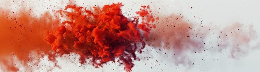 white background with abstract abstract fire explosion background red flame