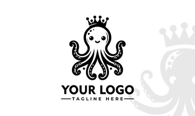 Creative Octopus Logo Design Vector Unique Emblem for Signs and Badges for Branding identity