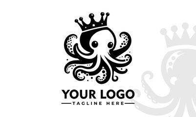 Creative Octopus Logo Design Vector Unique Emblem for Signs and Badges for Branding identity