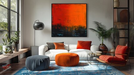 This abstract painting is hand-painted in oil and is a nostalgic painting that looks like an abstract sculpture.
