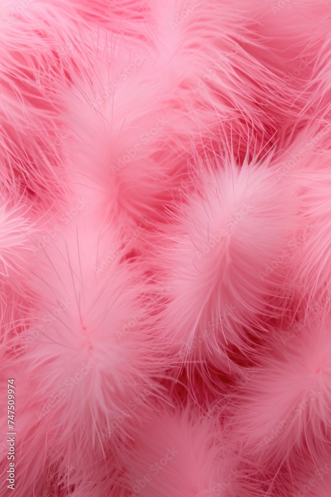 Poster a close up of a bunch of pink feathers. perfect for various design projects
