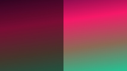 An illustration of a red and green gradient with one-half darkened.