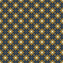 Multi color seamless abstract pattern. Background and backdrop. Multi Colored. Colorful ornamental design. Colored mosaic ornaments. Vector graphic illustration. EPS10.