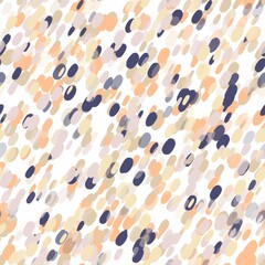 Abstract purple, very light purple, desert sand, peach orange and light banana brush strokes on the white background. Seamless diagonal pattern