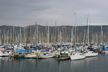 Fototapeta na wymiar Marina , bateaux, Californie, 