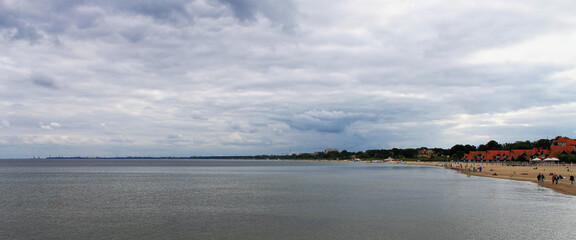 Panorama of the Bay of Gdańsk from Sopot
