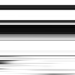 Black and white striped abstract background overlay. Motion effect. PNG graphic illustration with transparent background.