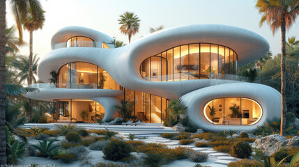 Exterior of modern building in daylight