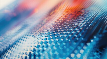 Fototapeta premium Close up of a vibrant blue and red background, perfect for graphic design projects