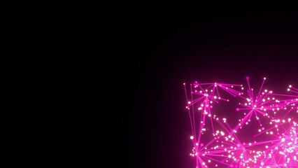 energievoll pink leuchtende symmetrisch vernetzte Lichter, Energie, Strom, Stärke, Netzwerk,...