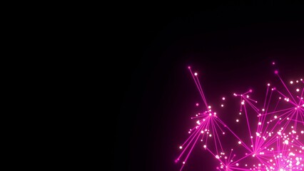 energievoll pink leuchtende symmetrisch vernetzte Lichter, Energie, Strom, Stärke, Netzwerk,...