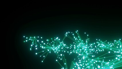 energievoll türkis leuchtende symmetrisch vernetzte Lichter, Energie, Strom, Stärke, Netzwerk,...