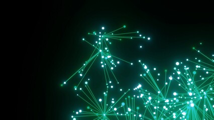 energievoll türkis leuchtende symmetrisch vernetzte Lichter, Energie, Strom, Stärke, Netzwerk,...