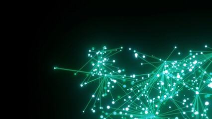 energievoll türkis leuchtende symmetrisch vernetzte Lichter, Energie, Strom, Stärke, Netzwerk,...