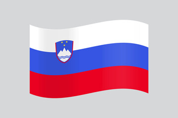 Official vector Slovenia flag design
