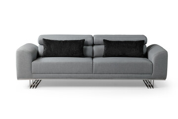 Modern sofa isolated on white background . front view
