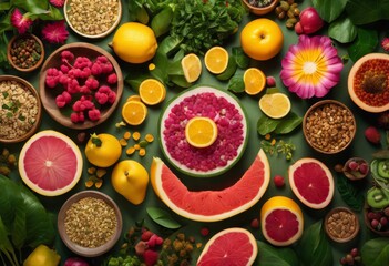 illustration, natural ways enhance immune system function, health, enhancement, nutrition, vitamins, minerals, exercise, sleep, stress, reduction, hydration