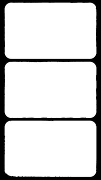 Vertical Old Split Screen Film Matte Overlay For Vintage Effect