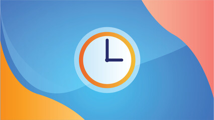 Modern Flat Time Management Vector Icon illustration